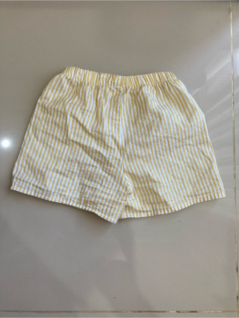Casual Yellow Stripe Women’s Bermuda Shorts